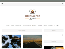 Tablet Screenshot of meltingpotdiaries.com